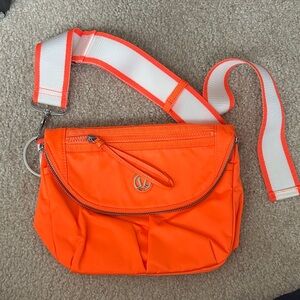 Lululemon Athletica Vibrant Orange Crossbody Bag